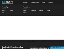 Tablet Screenshot of dexshell.com